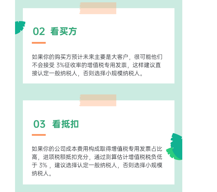 明確了！新成立公司，到底選小規(guī)模納稅人還是一般納稅人？