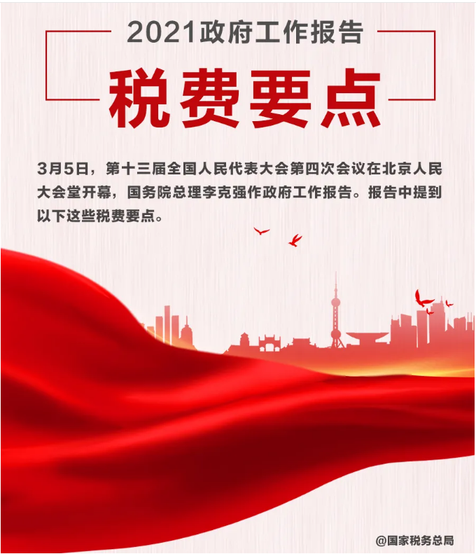 @納稅人繳費(fèi)人：政府工作報(bào)告中的這些稅費(fèi)好消息請(qǐng)查收！