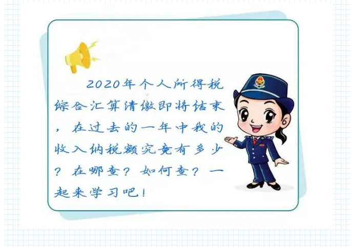 如何查詢我的2020年度收入納稅額？