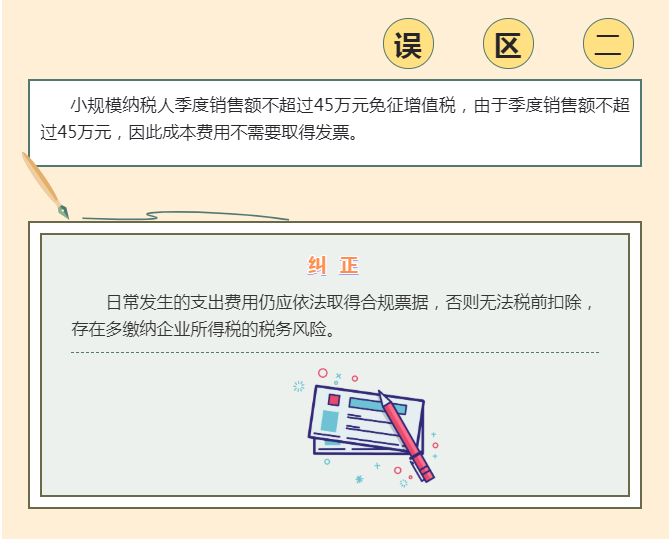 季度銷售額不超過45萬元免征增值稅， 4個常見誤區(qū)要注意！