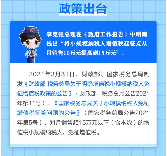 什么是小規(guī)模納稅人免征增值稅政策？一圖告訴您