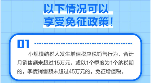 什么是小規(guī)模納稅人免征增值稅政策？一圖告訴您