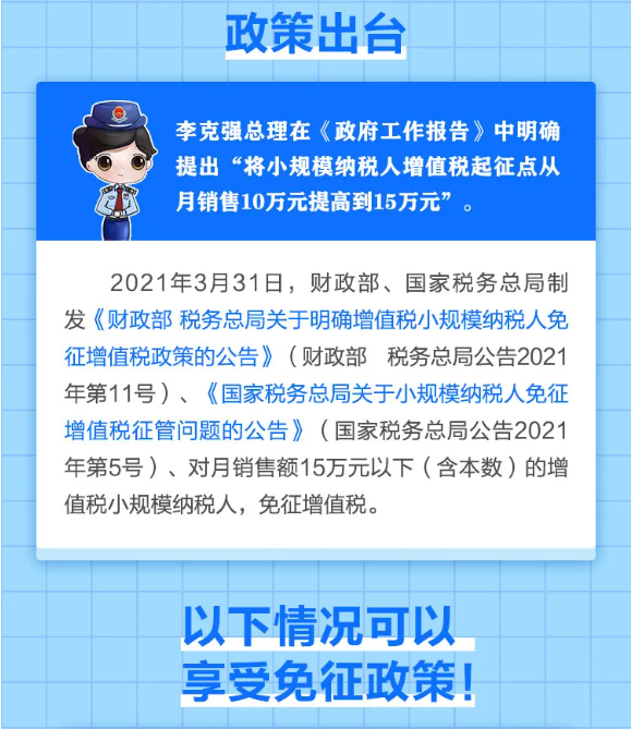什么是小規(guī)模納稅人免征增值稅政策？一圖告訴您