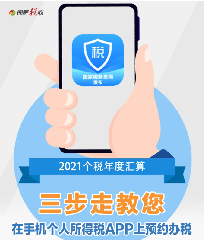 三步走！教您在個(gè)稅APP上預(yù)約辦理2021個(gè)稅年度匯算