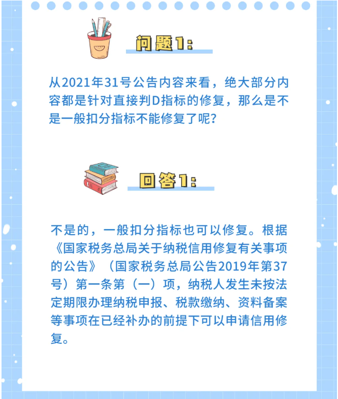 收藏！納稅信用修復(fù)熱點(diǎn)問答來了！