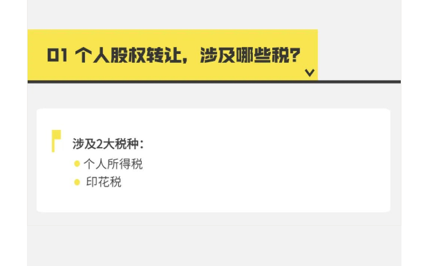 個(gè)人股權(quán)轉(zhuǎn)讓，要交哪些稅？稅款怎么算？
