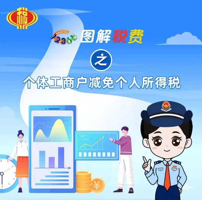 圖解稅費(fèi)之個(gè)體工商戶減免個(gè)人所得稅