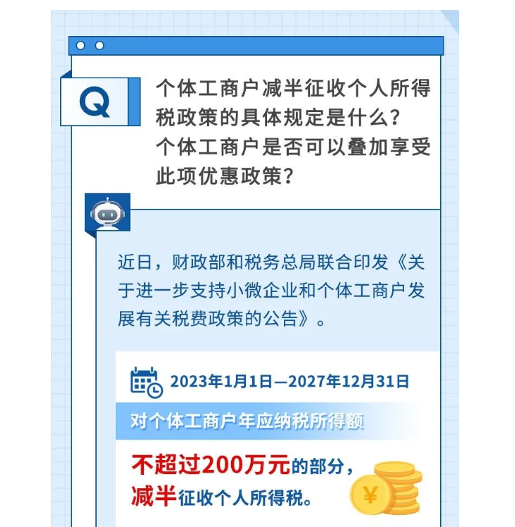 如何享受減半征收個(gè)人所得稅政策？@個(gè)體工商戶，這樣申報(bào)